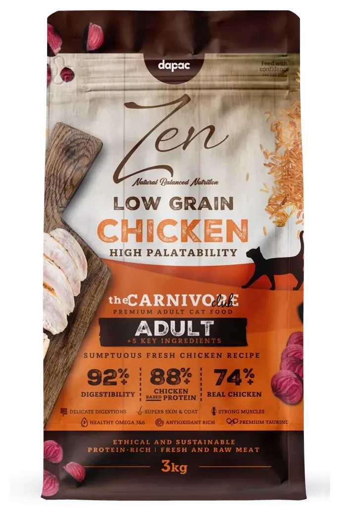 Zen Cat Adult Pollo, saco de 3 kg