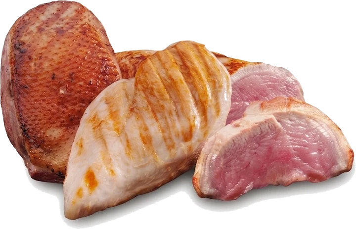 Pechugas de pato y pavo a la plancha