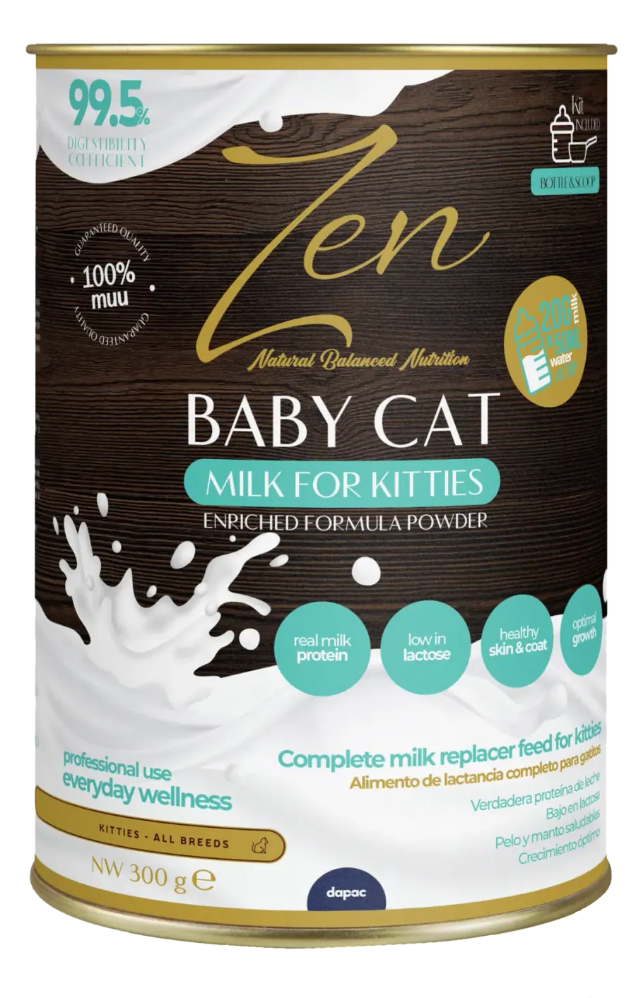 Bote de leche maternizada Zen BabyCat para gatitos