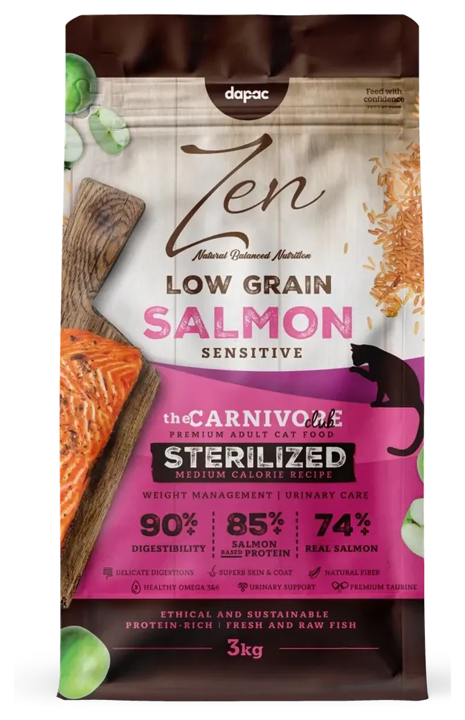 Saco de Zen Cat Low Grain Sensitive Salmon