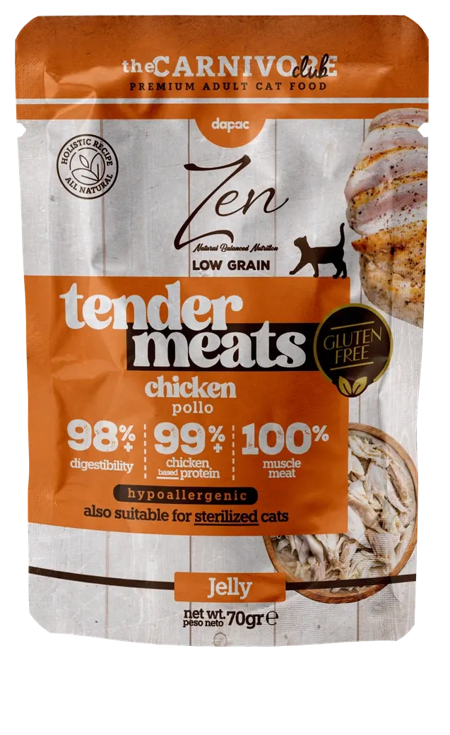Sobre de Zen Tender Meats Low Grain Pollo