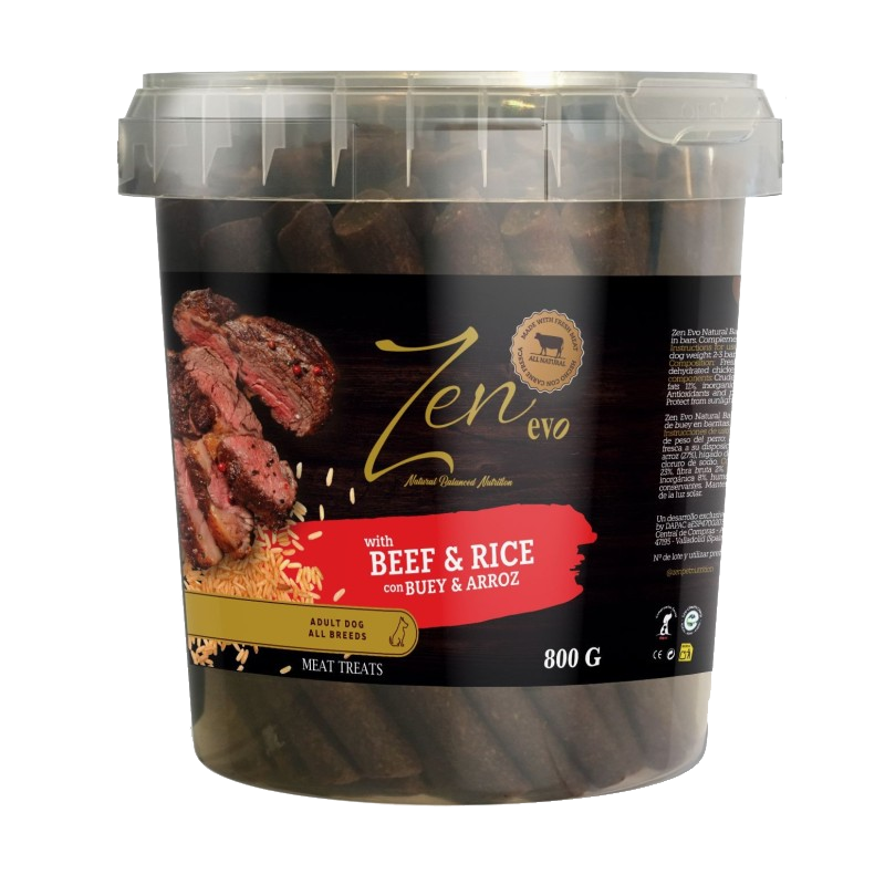 Tarrina Zen Evo Barritas de buey y arroz