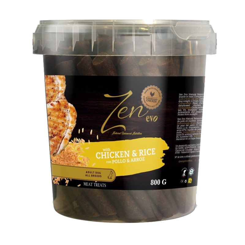 Tarrina Zen Evo Barritas de pollo y arroz