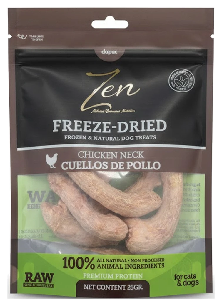 Bolsa de Zen Freeze-Dried Cuellos de pollo