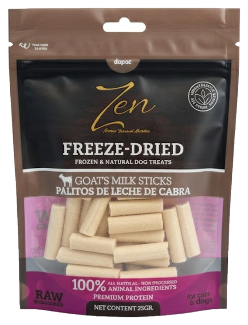 Bolsa de Zen Freeze-Dried Palitos de leche de cabra