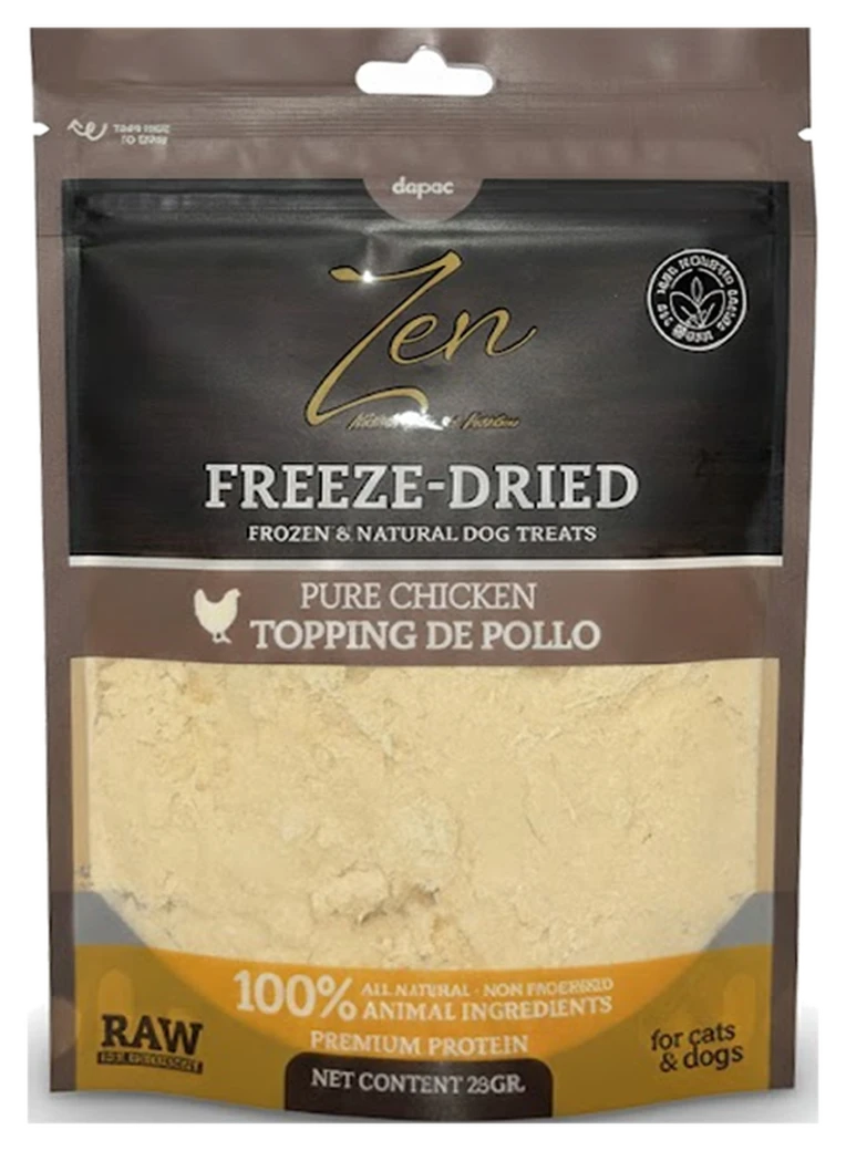 Bolsa de Zen Freeze-Dried Topping de pollo puro
