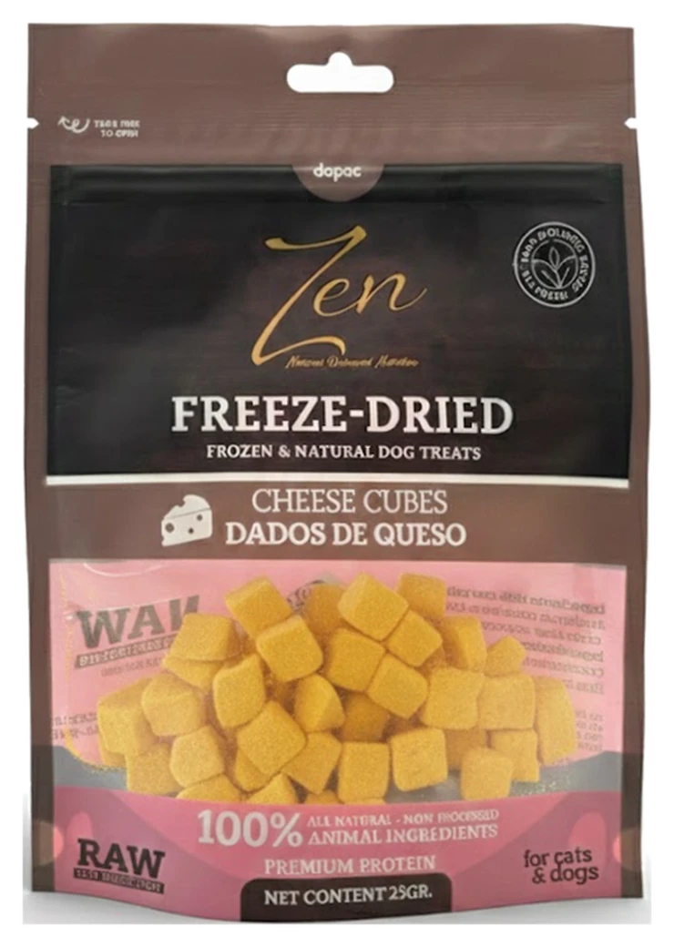 Bolsa de Zen Freeze-Dried Dados de queso