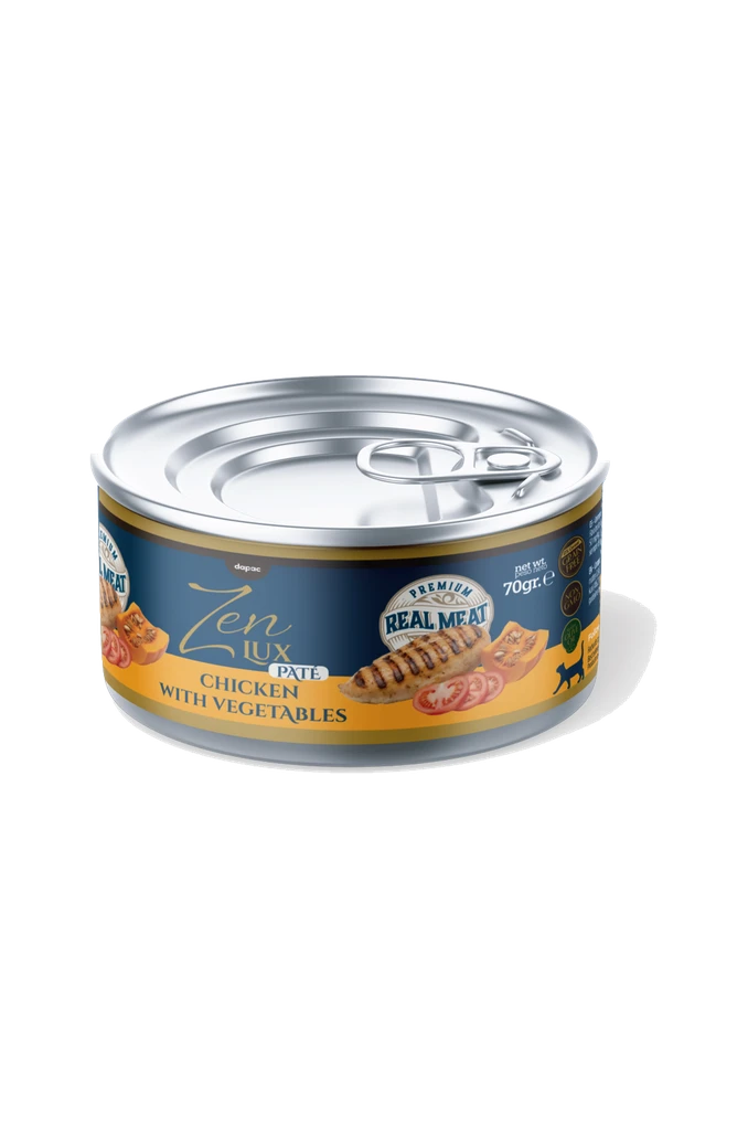 Lata de Zen Lux Paté de pollo y vegetales