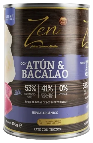 Lata de Zen Paté Atún y bacalao