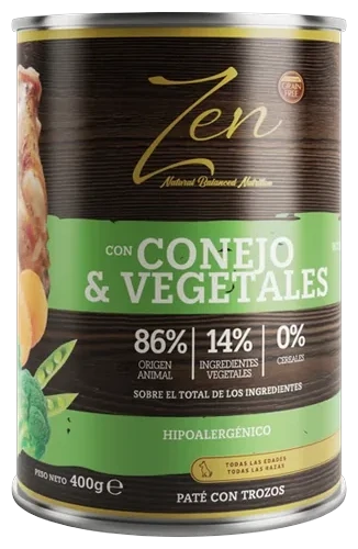 Lata de Zen Paté Conejo y vegetales