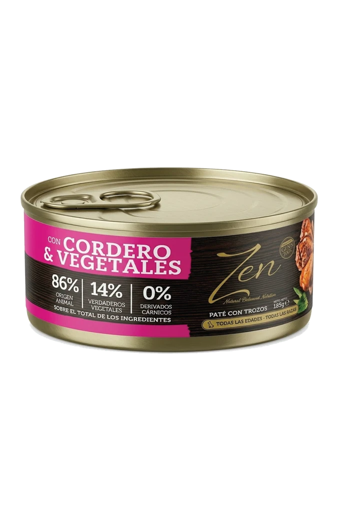Lata de 185 g de Zen Paté Cordero y vegetales