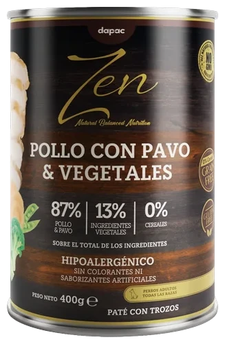 Lata de Zen Paté Pollo y pavo